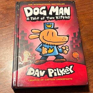 Scholastic Dog Man: A Tale of Two Kitties - Red and Black Cover